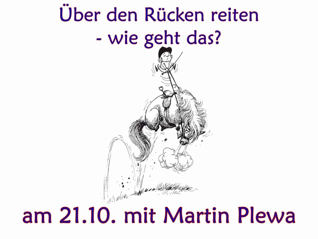 Über den Rücken reiten – wie geht das?