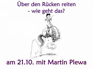 Über den Rücken reiten – wie geht das?