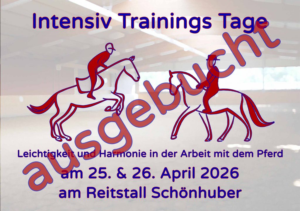 Intensiv Trainings Tage April