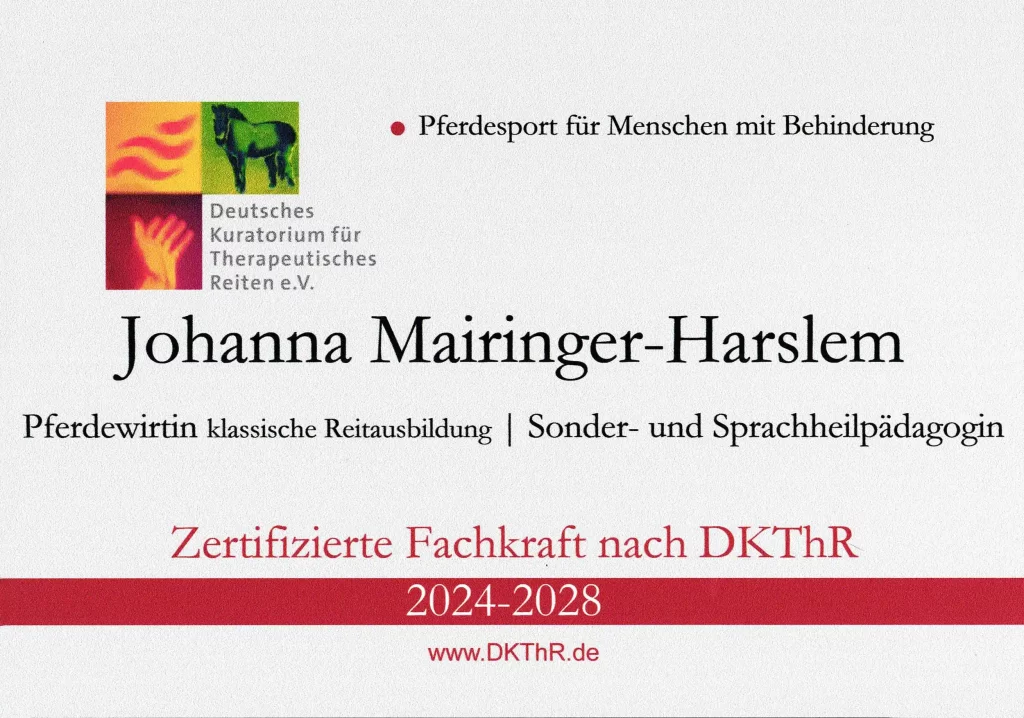 Zertifizierte Fachkraft DKThR