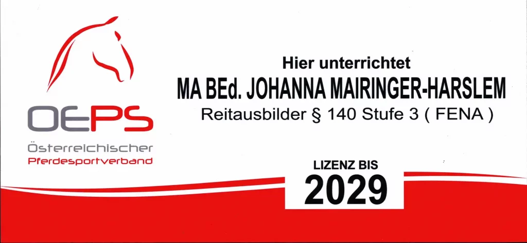 Reitausbilder FENA Stufe 3